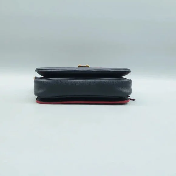 100% Authentic Louis Vuitton Metis Navy Monogram Leather Satchel - Picture 8 of 12